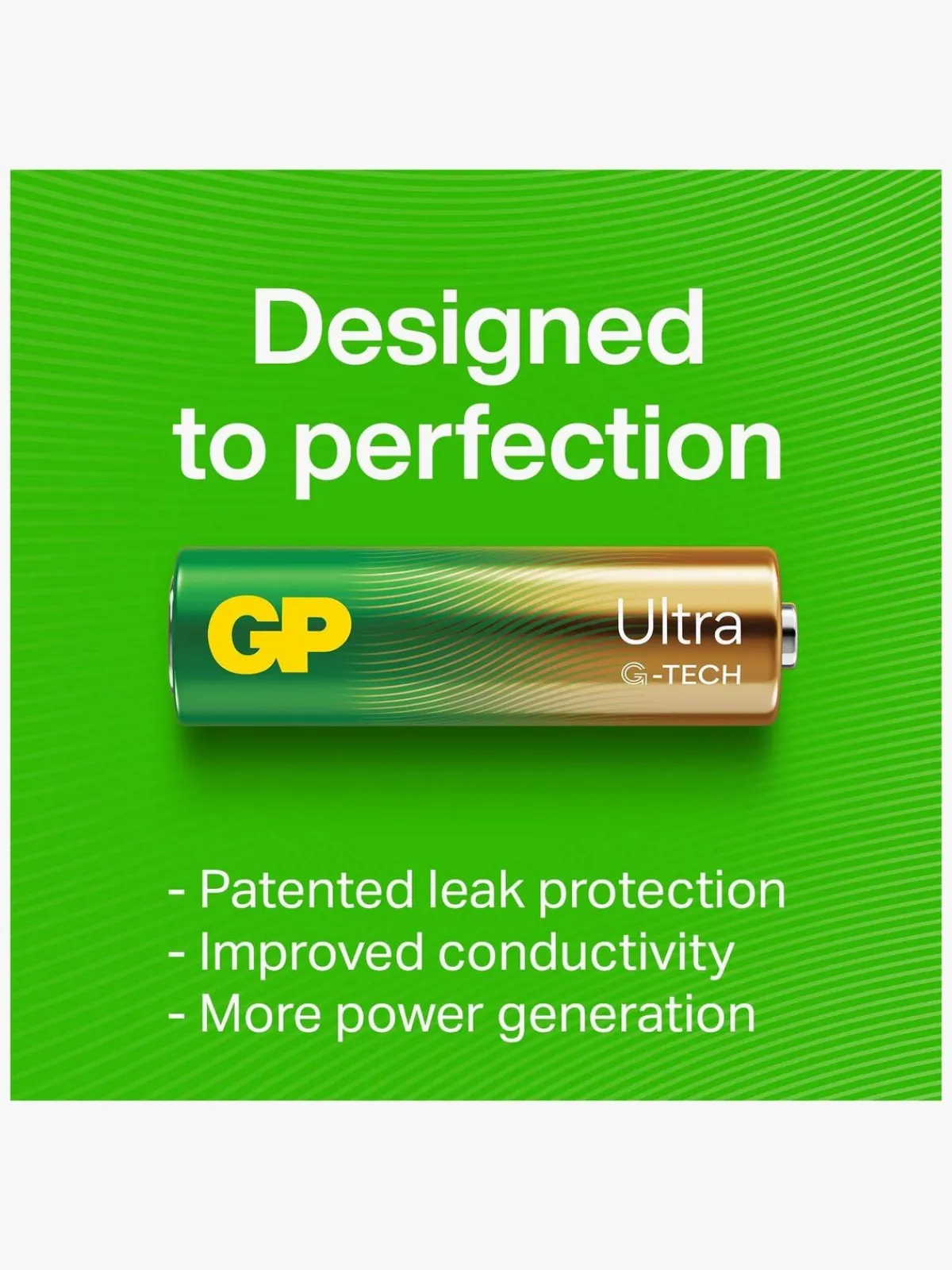 GPBatterier Elektronik & Media-GP Ultra Alkaline G-TECH AA/LR6 Batterier Svanemærket 24-Pak