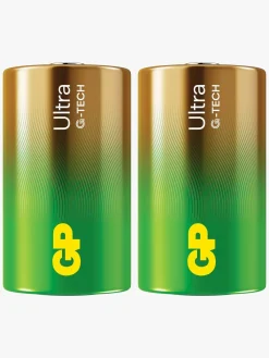 GPBatterier Elektronik & Media-GP Ultra Alkaline G-TECH D/LR20 Batterier Svanemærket 2-Pak