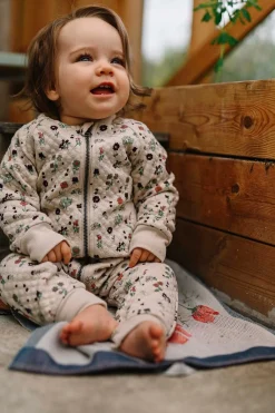 Børn GullkornDesign Heldragter-Gullkorn Design Moss Heldragt, Greywhite