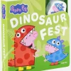 Bøger|PeppaPig Gurli Gris Bog med Træfigurer - Dinosaurfest