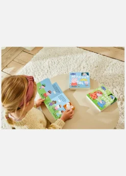 Bøger|PeppaPig Gurli Gris Bog med Træfigurer - Dinosaurfest