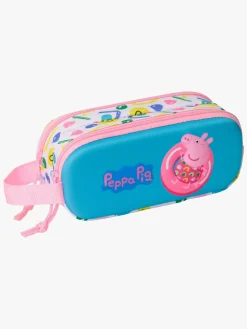 Kreativt Legetøj|PeppaPig Gurli Gris 3D Dobbelt Penalhus, Blå/Pink