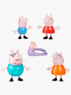 Legetøjsfigurer|PeppaPig Gurli Gris Figursæt Familie 5-pak