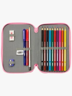 PeppaPig Kreativt Legetøj-Gurli Gris  Fyldt Dobbelt Penalhus 29 Dele, Baby Pig