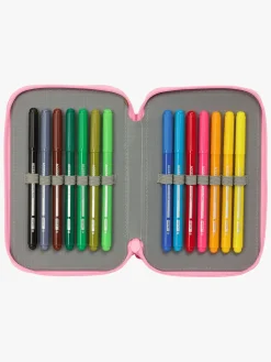 PeppaPig Kreativt Legetøj-Gurli Gris  Fyldt Dobbelt Penalhus 29 Dele, Baby Pig