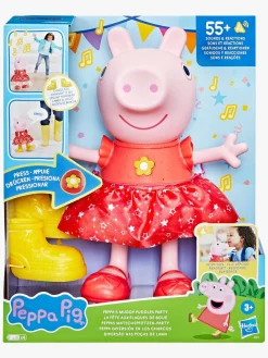 PeppaPig Interaktivt Legetøj-Gurli Gris Interaktivt Legetøj Muddy Puddles Party 30 cm
