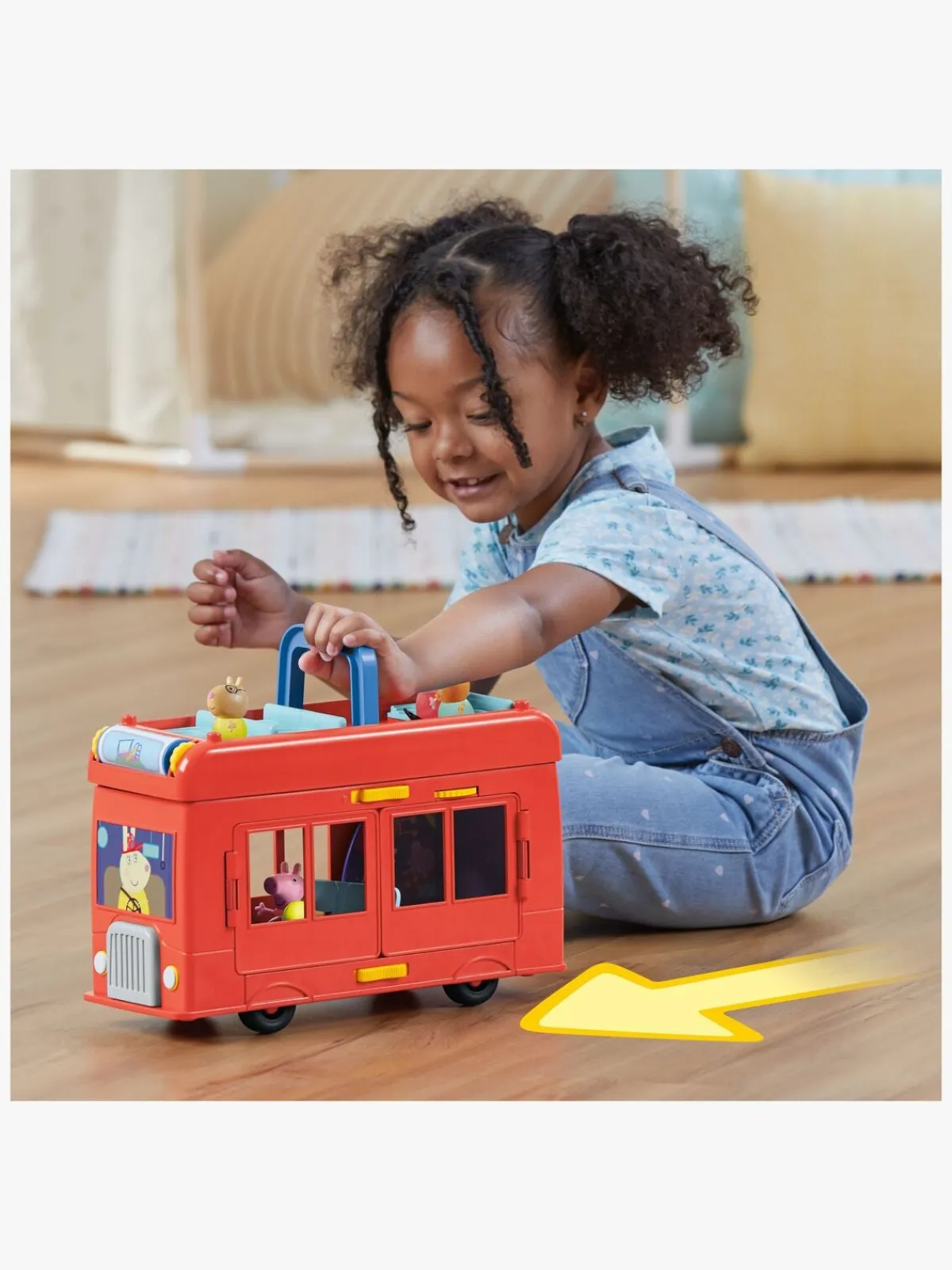 Legetøjsfigurer|PeppaPig Gurli Gris Legesæt 2-i-1 Partybus