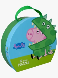 PeppaPig Spil & Puslespil-Gurli Gris Suitcase Puslespil 12 Brikker