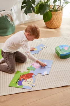 PeppaPig Spil & Puslespil-Gurli Gris Suitcase Puslespil 12 Brikker