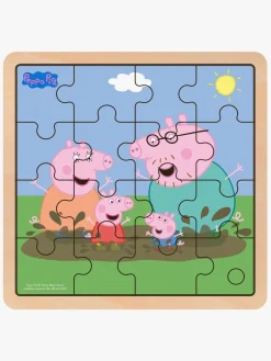 BarboToys Spil & Puslespil-Gurli Gris Træpuslespil 16 Brikker Mudder