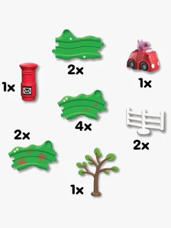 Legetøjsbiler & -Fartøjer|PeppaPig Gurli Gris Whizz Around Racerbane Rød Bil