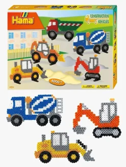 Kreativt Legetøj|Hama Midi Gaveæske Arbejdskøretøjer 4000 stk