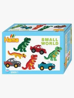 Hama Kreativt Legetøj-Midi Perler Gaveæske Small World Dino Cars 2.000 Stk.