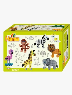 Kreativt Legetøj|Hama Midi Perler Gaveæske Zoo Dyr 2.000 Stk.