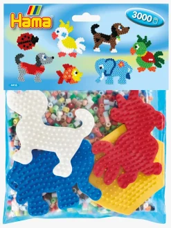 Kreativt Legetøj|Hama Perleplader og Perler 3000 Stk.