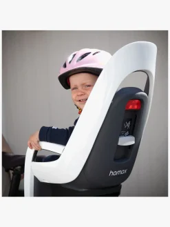 Cykler|Hamax CARESS Cykelstol med Låsbar Stelmontering, White/Black Hvid/Sort