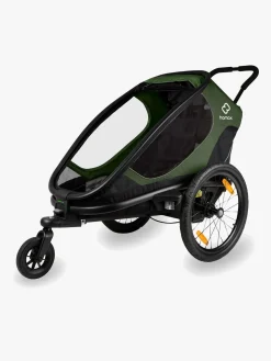 Aktivitetsvogne|Hamax Outback ONE Cykelanhænger, Green/Black Grøn/Sort