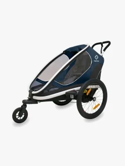 Aktivitetsvogne|Hamax Outback One Reclining Cykelanhænger, Navy/White Blå