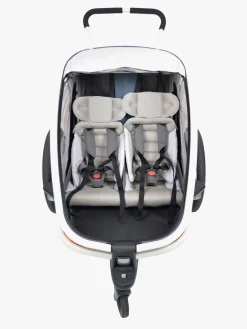 Aktivitetsvogne|Hamax Outback Reclining Cykelanhænger, Navy/White Blå