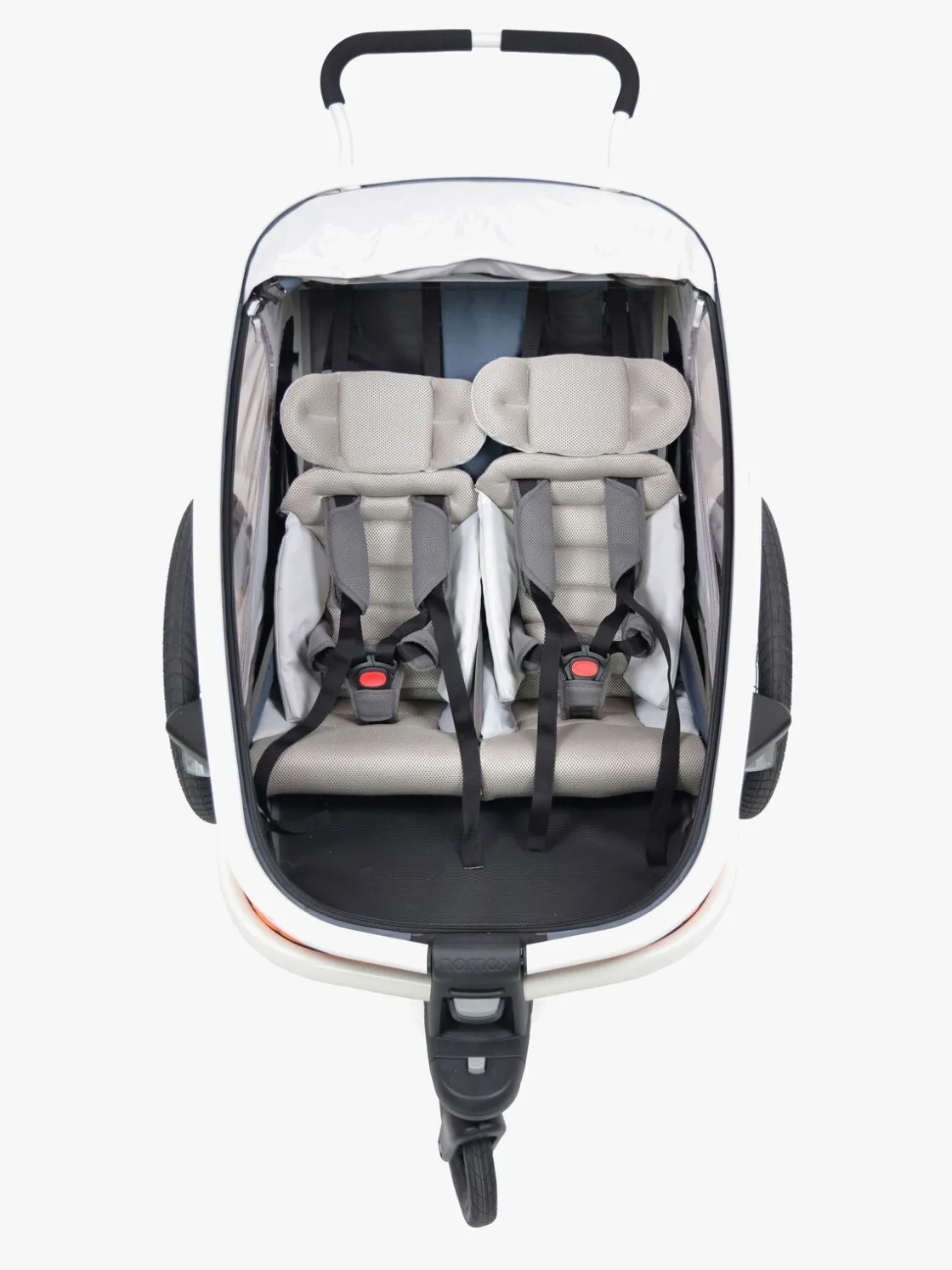 Aktivitetsvogne|Hamax Outback Reclining Cykelanhænger, Navy/White Blå