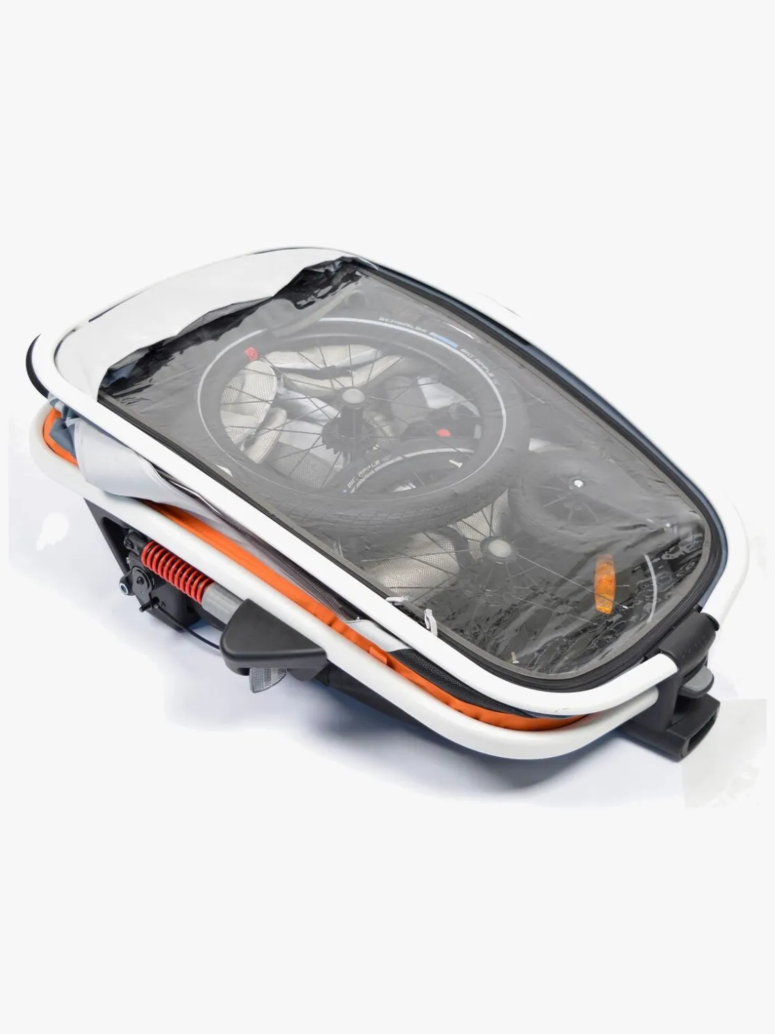 Aktivitetsvogne|Hamax Outback Reclining Cykelanhænger, Navy/White Blå