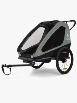 Aktivitetsvogne|Hamax Traveller Cykelanhænger, Khaki Green/Black Grøn/Sort