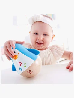 Trælegetøj|Babylegetøj|Hape Penguin Musical Wobbler Trælegetøj
