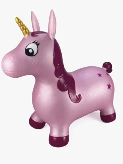 HappyBaby Udelegetøj-Happy Baby Hop 'N Bounce Luna Hoppedyr Enhjørning