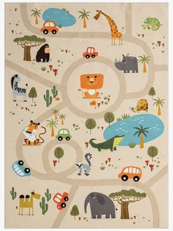 Børn HappyKids Gulvtæpper-Happy Kids Gulvtæppe 140x200, Linne