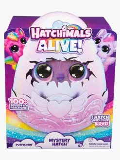 Hatchimals Interaktivt Legetøj-Alive! Mystery Hatch Pufficorn Interaktiv Bamse Blandet Udvalg