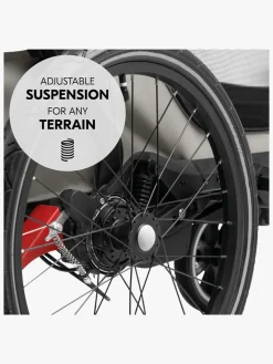 Aktivitetsvogne|Hauck Bike N Walk Cykelanhænger, Light Grey