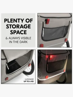 Aktivitetsvogne|Hauck Bike N Walk Cykelanhænger, Light Grey