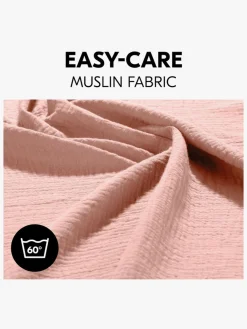 Hauck Stofbleer, Nusseklude & Babytæpper-Cuddle N Clean Tæppe/ Stofble i Musselin 3-pak, Beige Dots/Cork/Beige