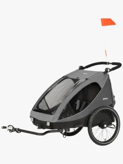 Hauck Aktivitetsvogne-Dryk Duo Cykelanhænger, Grey