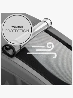 Hauck Aktivitetsvogne-Dryk Duo Cykelanhænger, Grey