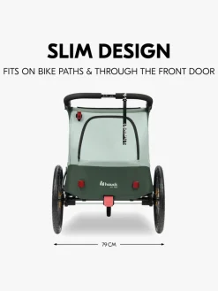 Aktivitetsvogne|Hauck Dryk Duo Plus Cykelanhænger, Dark Green Grøn