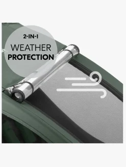 Aktivitetsvogne|Hauck Dryk Duo Plus Cykelanhænger, Dark Green Grøn