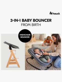 Højstole & Tilbehør|Hauck 3-i-1 Skråstol til Højstol, Dark Grey Melange