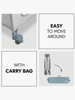 Børnesenge & Tilbehør|Hauck Sleep N Play Go Plus Weekendseng, Dusty Blue Grå/Blå