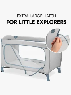 Børnesenge & Tilbehør|Hauck Sleep N Play Go Plus Weekendseng, Dusty Blue Grå/Blå