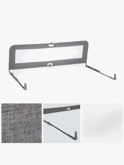 Børnesenge & Tilbehør|Hauck Sleep N Safe Plus XL Sengehest, Melange Grey