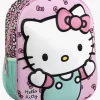 Tasker|HelloKitty Hello Kitty 3D Rygsæk, Lyserød/Grøn
