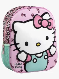 Tasker|HelloKitty Hello Kitty 3D Rygsæk, Lyserød/Grøn