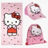 Uv & Strand|HelloKitty Hello Kitty Håndklæde Gymnastikpose & Kasket Sæt, Lyserød