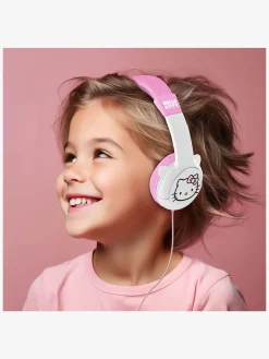 OTLTechnologies Elektronik & Media-Hello Kitty Høretelefoner med Ører 85dB, Pink