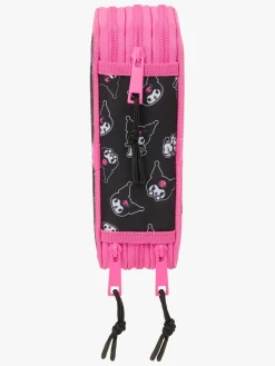 Kreativt Legetøj|HelloKitty Hello Kitty Kuromi Penalhus med 3 Rum, Lyserød/sort