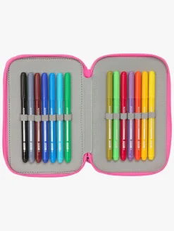 Kreativt Legetøj|HelloKitty Hello Kitty Kuromi Penalhus med 3 Rum, Lyserød/sort