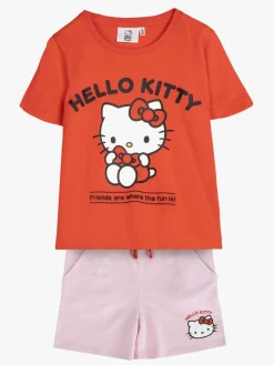 Nattøj|HelloKitty Hello Kitty Pyjamas, Rød/Lyserød