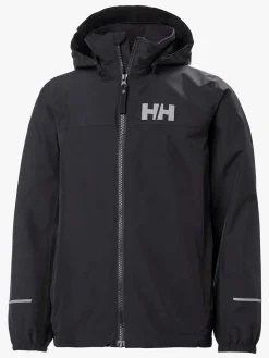 Regntøj|HellyHansen Helly Hansen JR Juell Regnjakke, Black