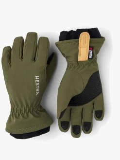 Børn Hestra Tilbehør|Vintertøj-Czone Pluto JR Handsker, Olive